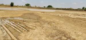 Dried up water source used by 2,500 people.