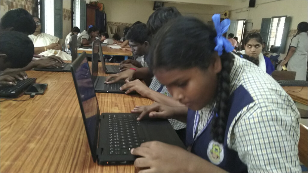 Students building essential digital skills