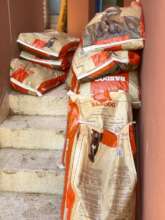 Dog food being delivered to the city dog pound