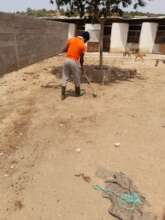 SARA staff cleaning at the city dog pound