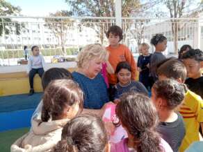 Michele at school