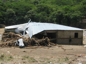 A House Destroyed by Tropical Storm Agatha