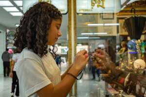 Participant documenting object related to research