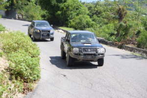 Truck traveling to pick supplies