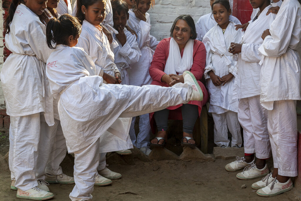 Kung Fu for girls at risk to human trafficking