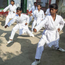 Karate Girls at Apne Aap