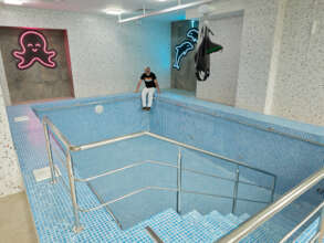 The pool, for pediatric rehabilitation