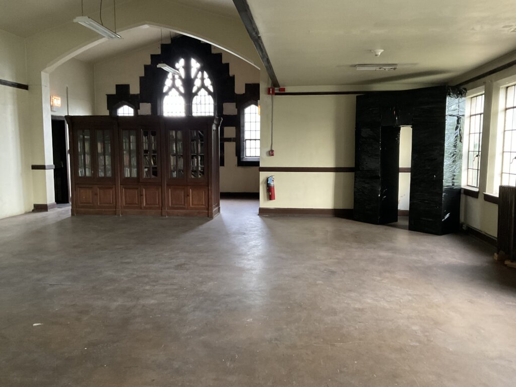 photo of space to be renovated into studio