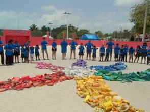 The local community at Punta Allen get involved