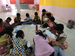Schoolchildren testing activities