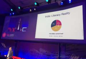 Brij Kothari in action at TEDxCERN