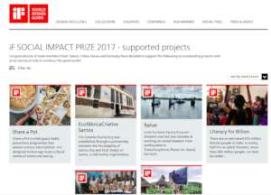 Winners of the 2017 iF Social Impact Prize