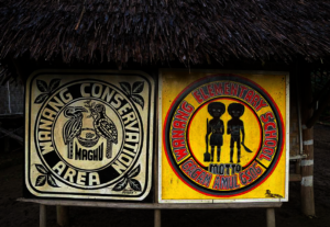 Conservation School and Conservation Area signs