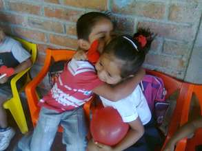 Hugs and kisses all round