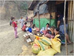 Food bank in operation