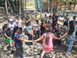 Dance lesson at Baricamp