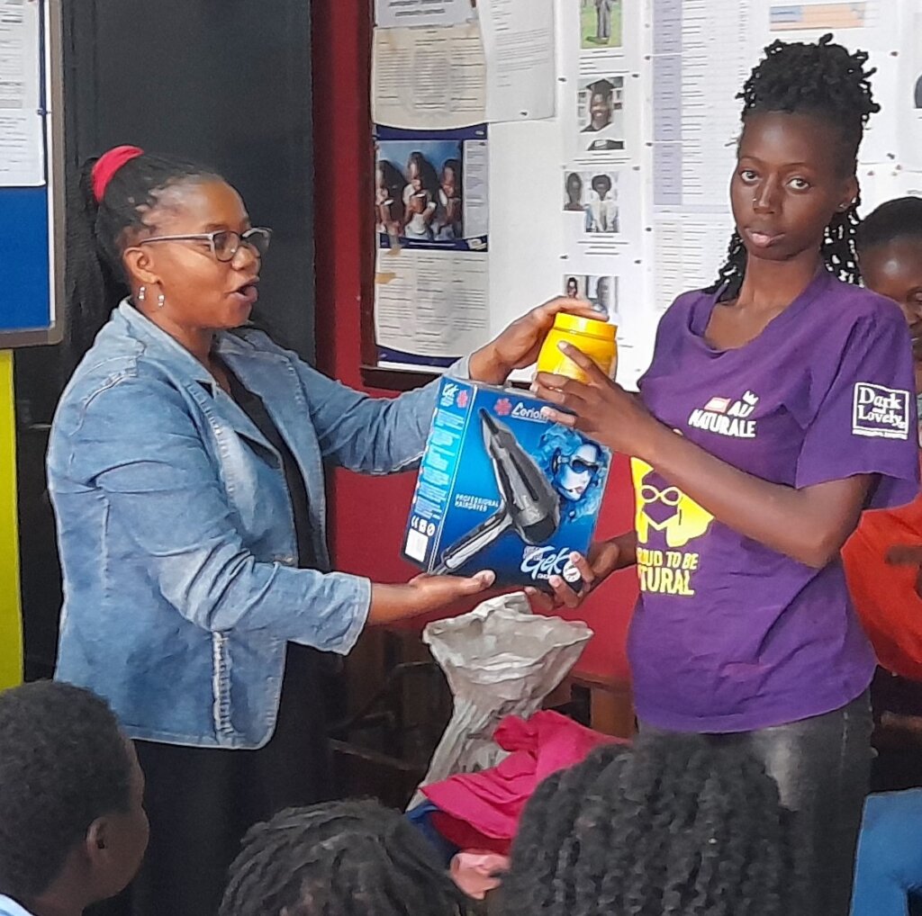 Happy receiving business start-up kit at MCFP