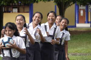 Young students from Santa Clotilde