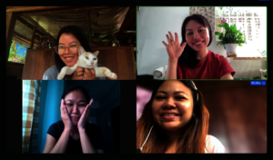 Another tutor, Lien (nickname) with her group