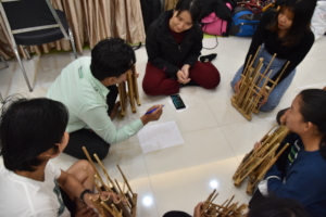 Small Group Practice with Sundanese Angklung
