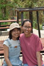 Two Vietnamese Students During a Field Trip