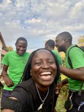 Some of the EarlyBird256 youth with Founder Sanyu