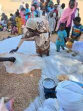 Food distribution to 2,737 families