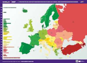 Rainbow Europe Map 2023