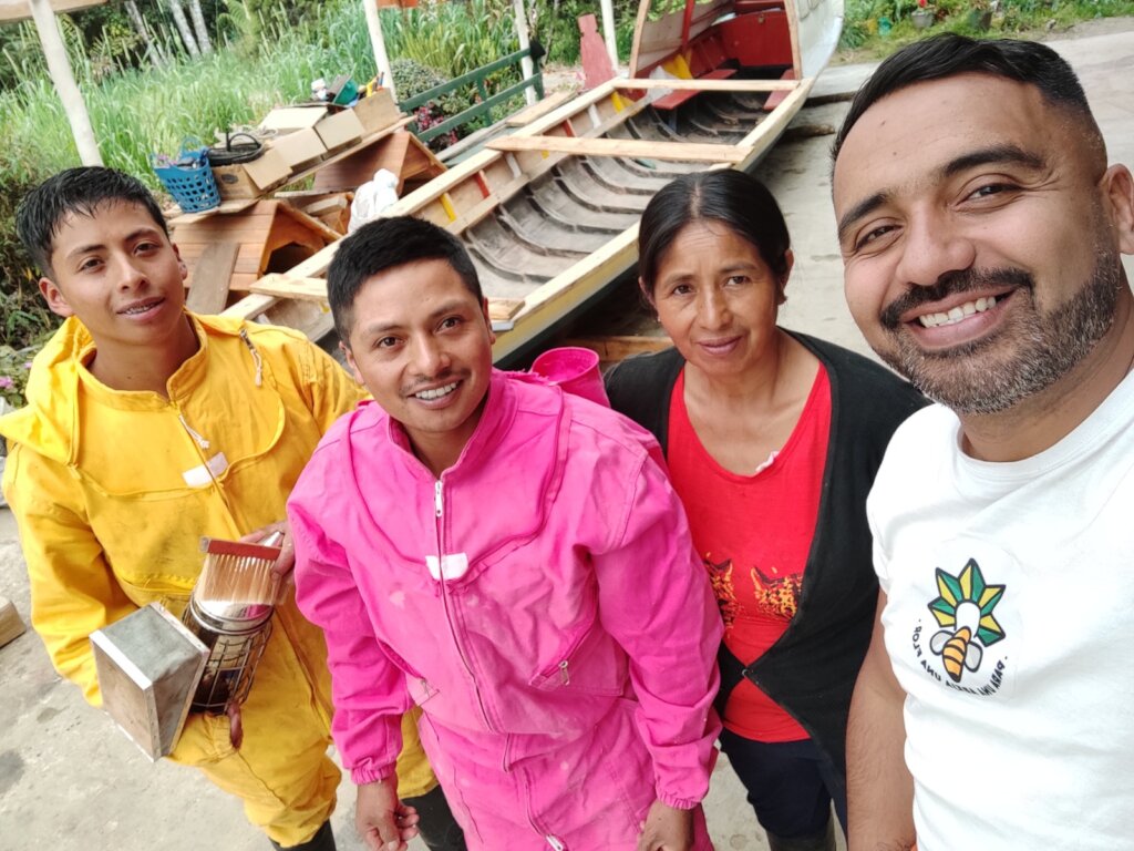Some of the volunteer staff at the sanctuary