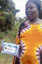 Expectant Mother Receiving a Mama Kit