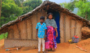 One Beneficiary Tribe women with her son