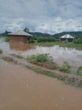 The submerged homes