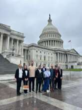 Youth delegation with RA staff members