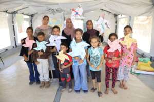 Sept 2 Children in Khan Younis made Pinwheels