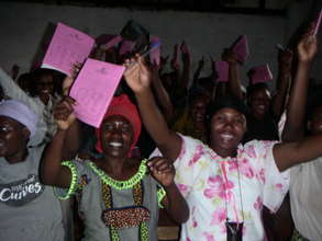 Young women and girls in alphabetizationclass Goma