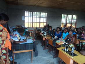 Girls in vocation training at CV Virunga center