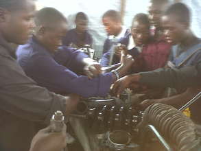 Mechanic training Children's Voice Virunga center