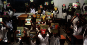CV Bujovu school children receive bags and books