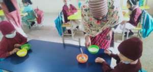 Meals given at SMB Fatimah Jinnah Gov Girls School
