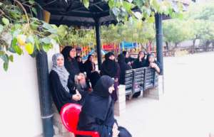 Mothers of students watching during performances