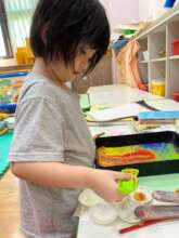 Painting comfortably and freely