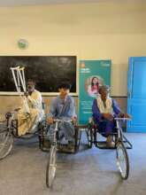 Tricycles and Hand Crutches Received Successfully