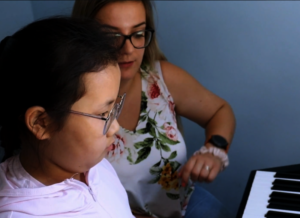 Piano being taught at SWS London Studios