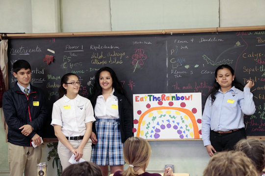MIKE youth engage with fifth graders