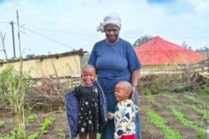Nomusa with her grandchildren
