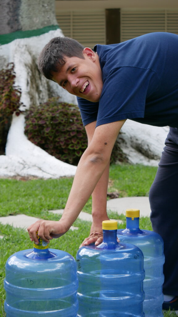 Mineral water bottling workshop.