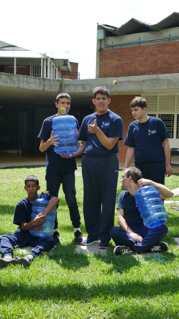 Mineral water bottling workshop.