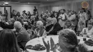 Crowd of supporters at Winter Warmer Cabaret