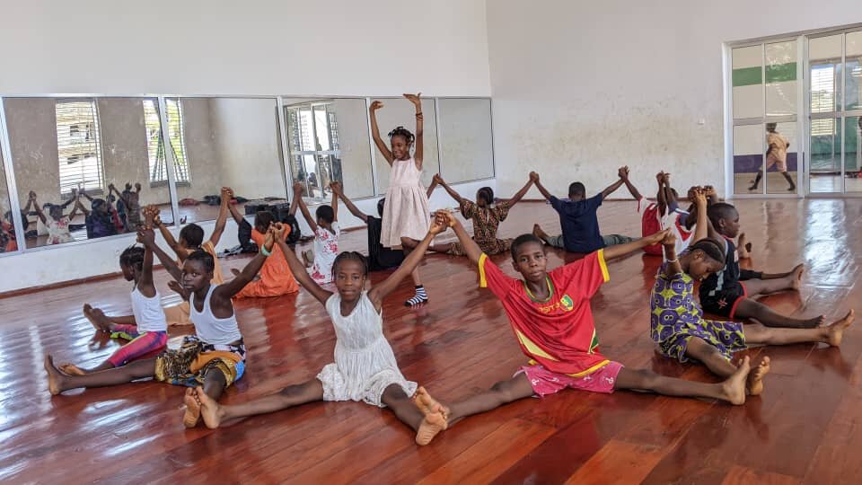Starting the day with dance, Guinea