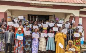 Parents complete their business training in Uganda